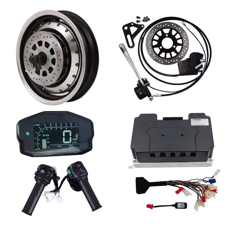 72V 5000W Hub Motor Kit - QSMOTOR 5000W 72V 14 pouces Kits