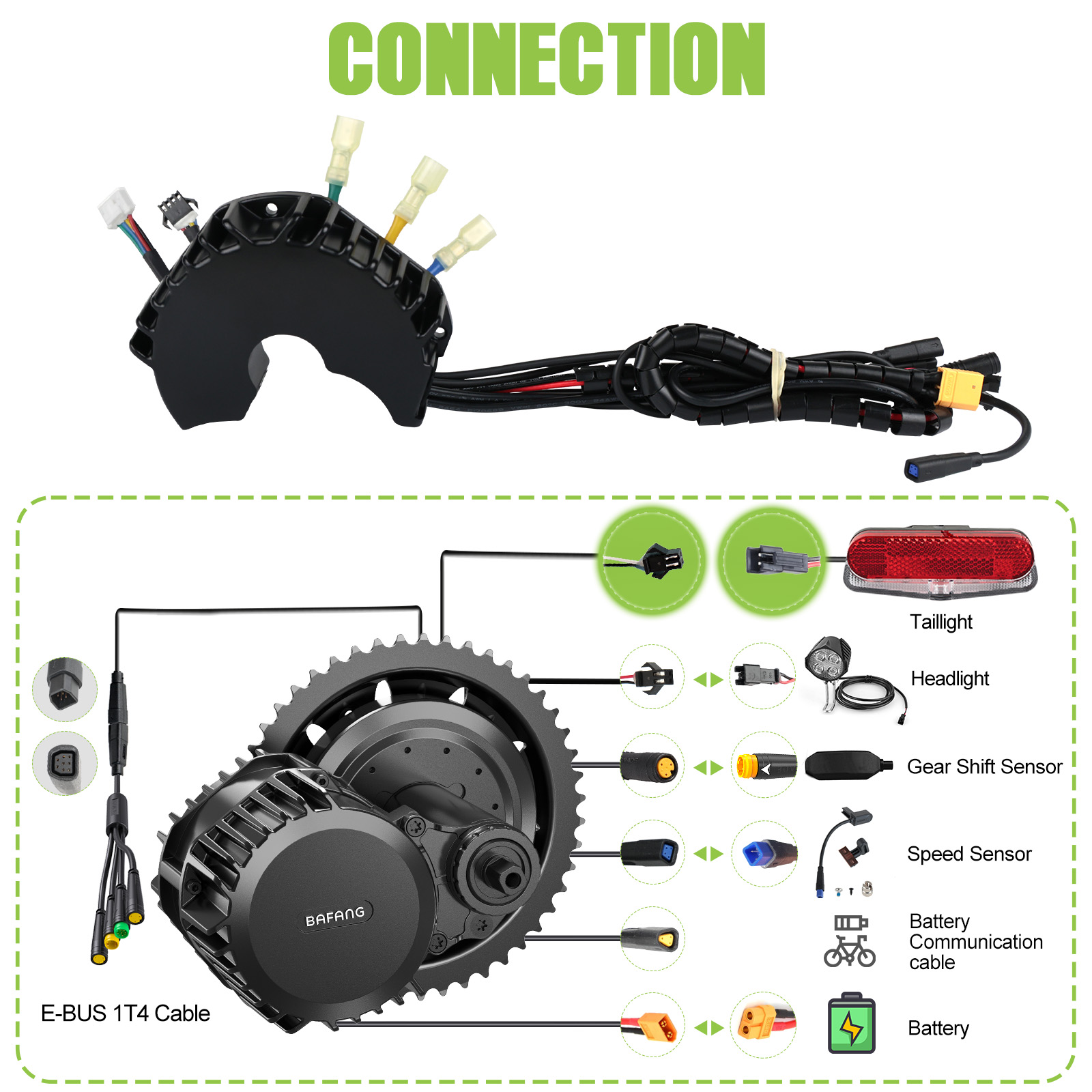 Contrôleur Bafang pour moteur  - Bafang Bbs02B 48V 750W Mid Drive Kit avis et prix